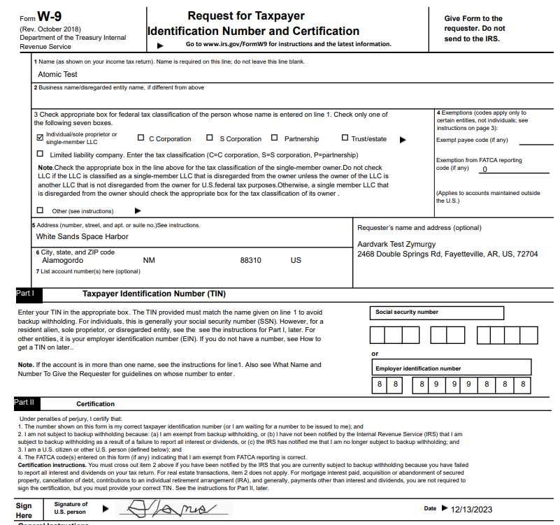How can I solicit a W-9? How can I request a W-9?